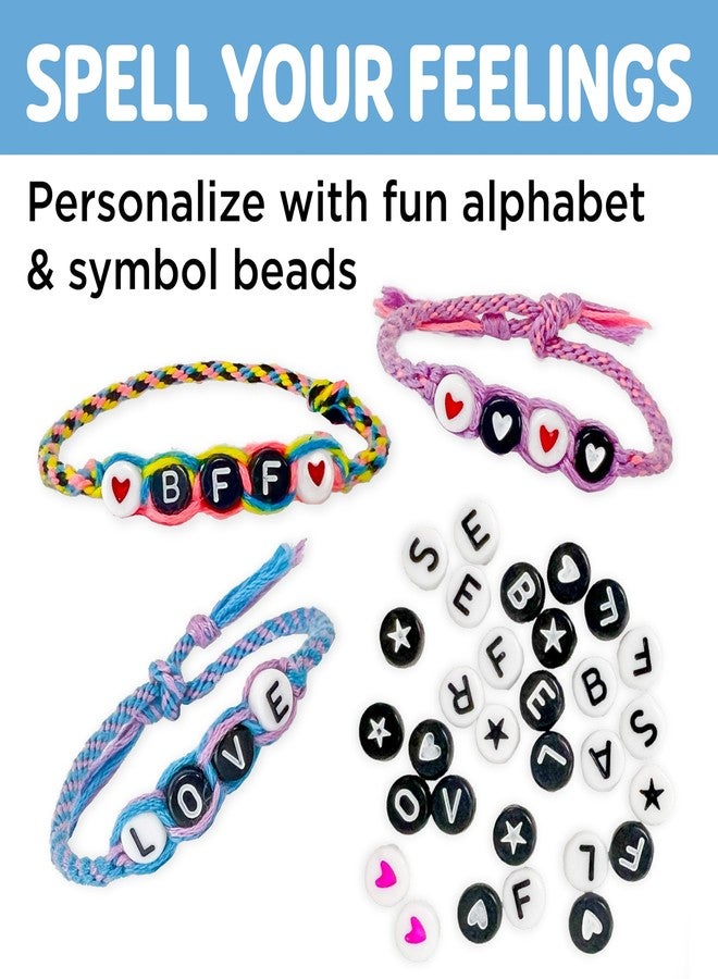 Creativity for Kids Best Friends Bracelets Mini Craft Kit: Create 10 Friendship Bracelets - Bracelet Making Kit, Kids Easter Basket Stuffers for Kids (Ages 6+) - Image 4